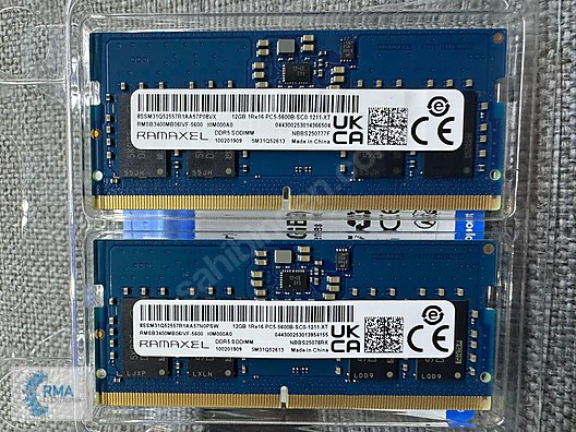 12GB DDR5 5600MHZ NOTEBOOK RAM sahibinden.comda - 1309137174