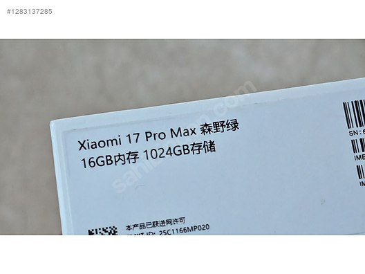 Used & Brand New Items / Cell Phones & Accessories / Cell Phones / Xiaomi / 17 Pro Max