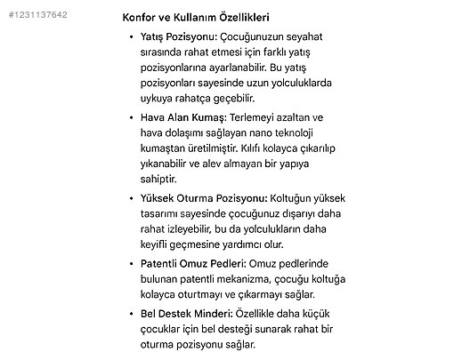 BeSafe isofixli oto koltuğu - Besafe Çocuk Oto Koltuğu sahibinden.com'da