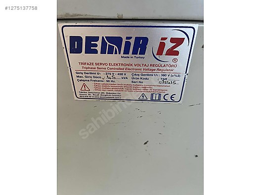 Temiz çalışır durumda 45 KVA - Regülatör ve Yapı Malzemeleri sahibinden.com'da