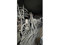 antika tekerlek vb. dekoratif ürünler