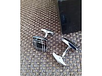 2 çift çelik kol düğmesi