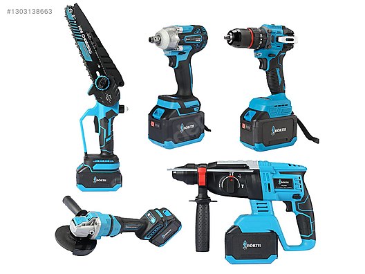 BÖRTH 5li Profesyonel Akülü Set 21V 4.5Ah - Sıfır Elektrikli