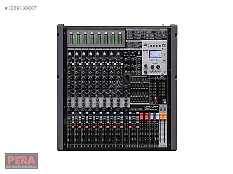 KLANGMEİSTER 12P-4X 12 KANAL 4X800W 3 AUX ÇİFT DSP ANFİLİ MİKSER