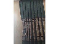 zümrüt yeşili 4 adet lüks fon perde