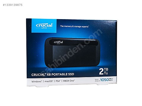 Crucial X8 2000GB Portable SSD【新品・送料無料】 Crucial X8 2 TB sahibinden.comda - 1339139875