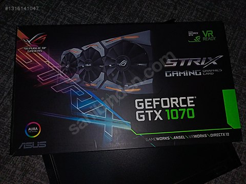 İÇİ AÇILMAMIŞ KUTULU GTX 1070 8GB TERTEMİZ IŞIKLI MIŞIKLI