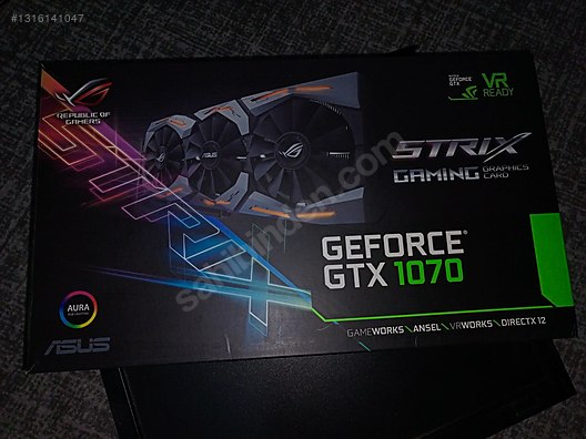 İÇİ AÇILMAMIŞ KUTULU GTX 1070 8GB TERTEMİZ IŞIKLI MIŞIKLI