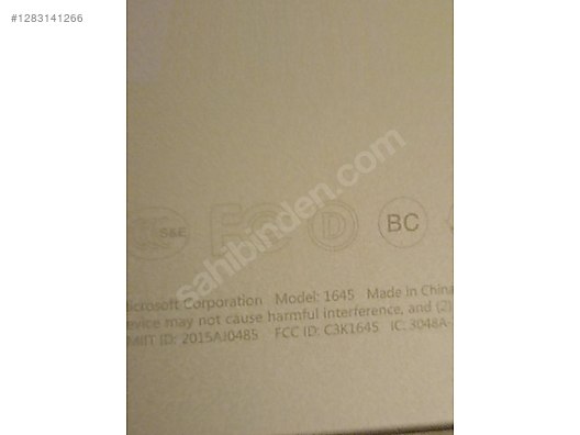 Microsoft Surface 3 4ram 128 SSD win 10 - Microsoft Surface Book 1 sahibinden.com'da