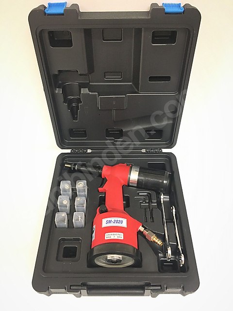 Havalı somun perçin makinesi M3-M12 çekme özellikli