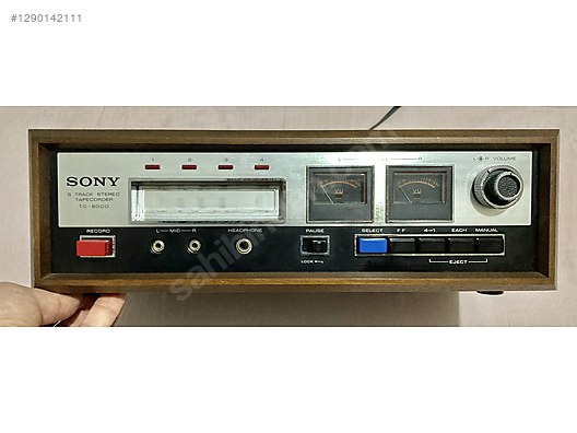 SONY 8 TRACK KASET DECK 1971 YILI JAPONYA ÜRETİMİ sahibinden.comda