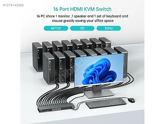 İkinci El ve Sıfır Alışveriş / Bilgisayar / Çevre Birimleri / KVM Dönüştürücü