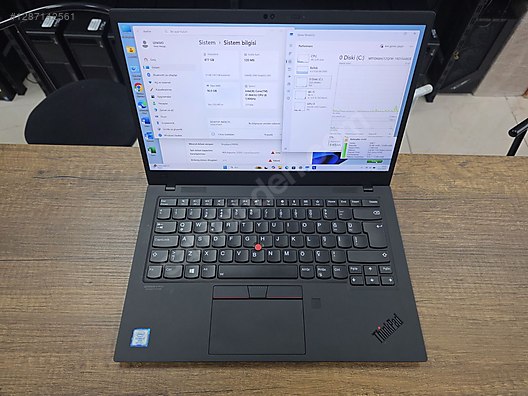 Lenovo / Lenovo ThinkPad X1 Carbon Gen 7 i7 8665u 16/512 PİL%99