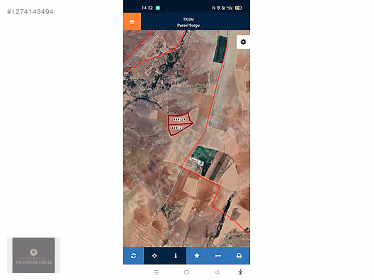 ASLANTÜRK EMLAK'TAN ACİÖZDE KAÇIRILMAYACAK FIRSAT FIYATA TARLA #1274143494