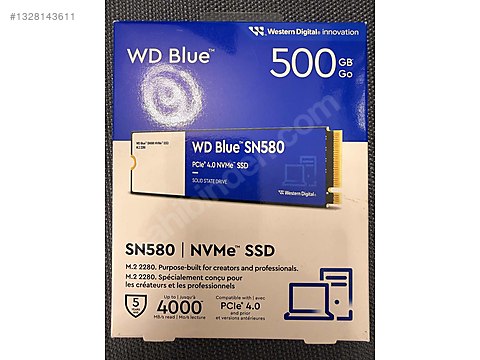 WD BLUE SN580 NVMe 500 GB SSD sahibinden.comda - 1328143611