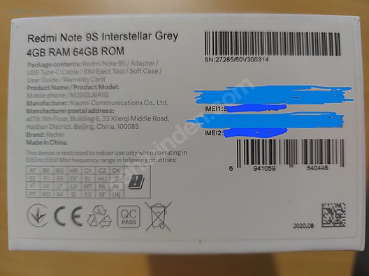 Used & Brand New Items / Cell Phones & Accessories / Cell Phones / Xiaomi / Redmi Note 9S