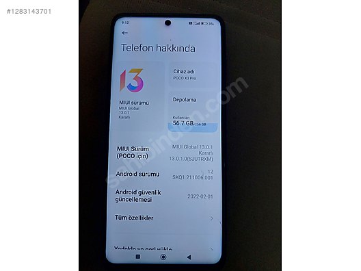 İkinci El ve Sıfır Alışveriş / Cep Telefonu & Aksesuar / Cep Telefonu / Xiaomi / Poco X3 Pro