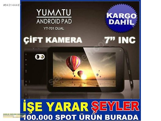 Yt 701 Dual Yumatu 7inc çi Ft Kamerali Tablet Kd Yt 701 Dual Yumatu 7inc Çİft Kamerali Tablet Kd