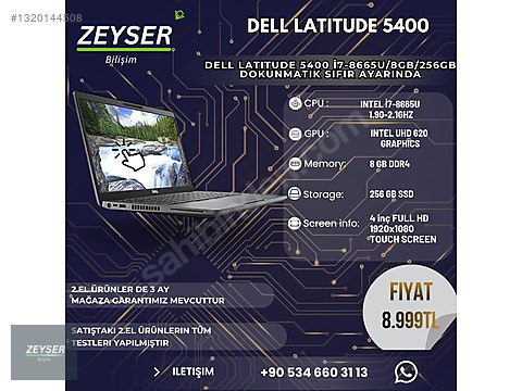 Dell / DELL Latitude 5400 i7-8665U/8/256 DOKUNMATIK KAÇIRLAMAZ