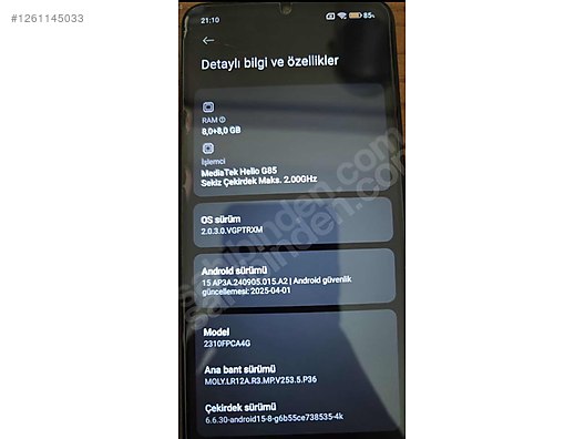 İkinci El ve Sıfır Alışveriş / Cep Telefonu & Aksesuar / Cep Telefonu / Xiaomi / Poco C65