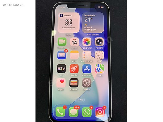 Apple / iPhone 12 / Hatasız / Çiziksiz / Sahibinden Tertemiz