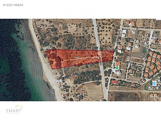 Çanakkale Ezine Geyikli'de Denize Sıfır 10.216 m2 Satılık Arsa #1222146854