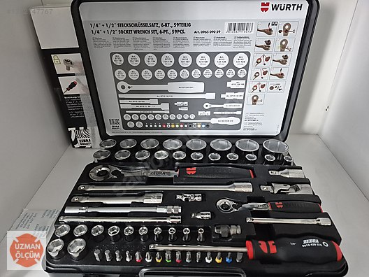 Lokma & Cırcır / WÜRTH ZEBRA LOKMA TAKIMI 59 PARÇA YÜKSEK KALİTELİ