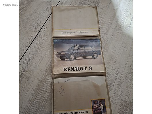 Renault 9 brodway kitapçık kullanım kılavuzu on sahibinden.com