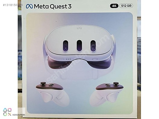 META QUEST 3 512 GB 4K -SIFIR-TÜRKÇE-HEMEN TESLİM-KONSOLPARK