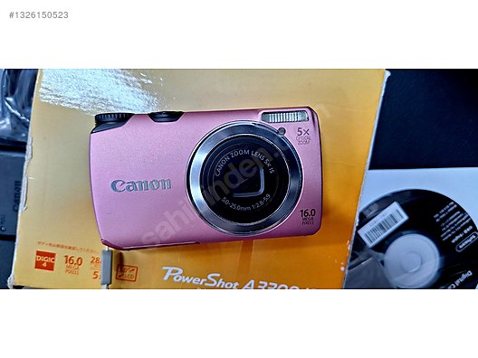Canon PowerShot A3300 IS Pembe Sıfır Ayarında | Kutulu Full