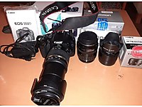 Canon Body - 3 Lens - Çanta ve Aksesuarlarıyla Birlikte Full SET