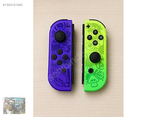 Nintendo Switch Splatoon Edition Joy-Con Seti (Mor/Neon Yeşil) on