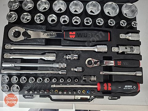  黒 プリズムコレクションセット Lokma & Cırcır / WÜRTH ZEBRA LOKMA TAKIMI 59 PARÇA YÜKSEK KALİTELİ