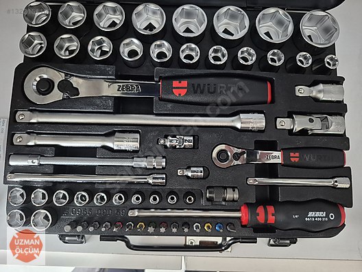 Ratchet & Socket Wrench / WÜRTH ZEBRA LOKMA TAKIMI 59 PARÇA YÜKSEK