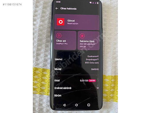 OnePlus / 7 Pro / Oneplus 7 pro 8/256 +5 sanal tam at sahibinden  