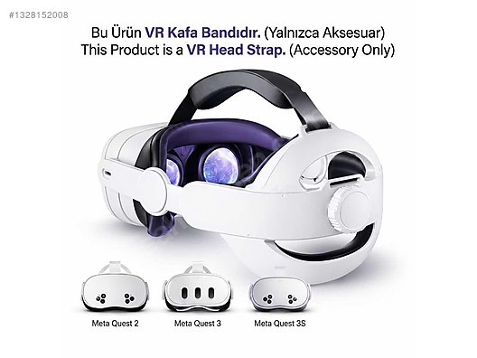 Meta Quest 3 / 2 / 3S Uyumlu Elite Strap Ergonomik Kafa Bandı