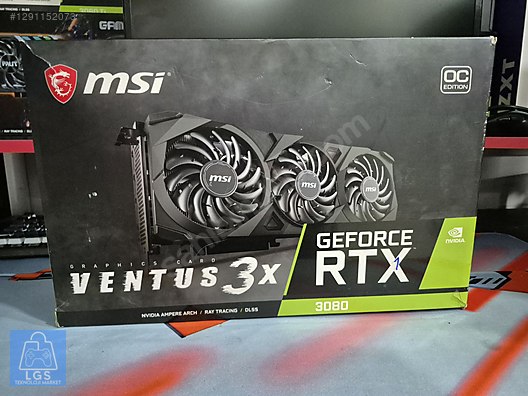MSI GeForce RTX 3080 Ventus 3X 10G OC Ekran Kartı sahibinden.comda