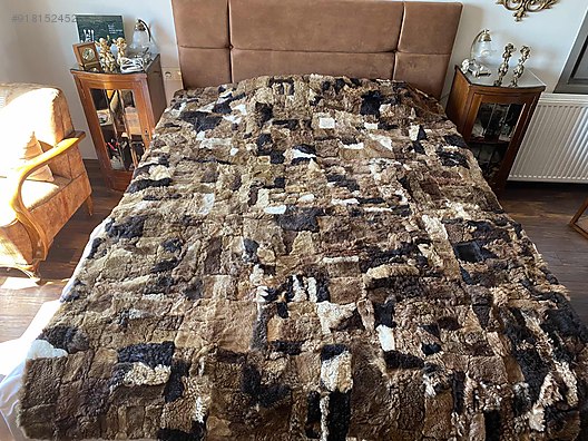 cift kisilik patchwork dekoratif yatak ortusu kurk battaniye at sahibinden com 918152452