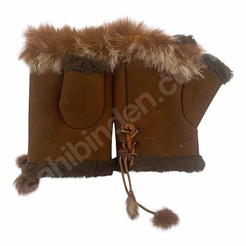 Nubuk Tüylü Yarım Eldiven