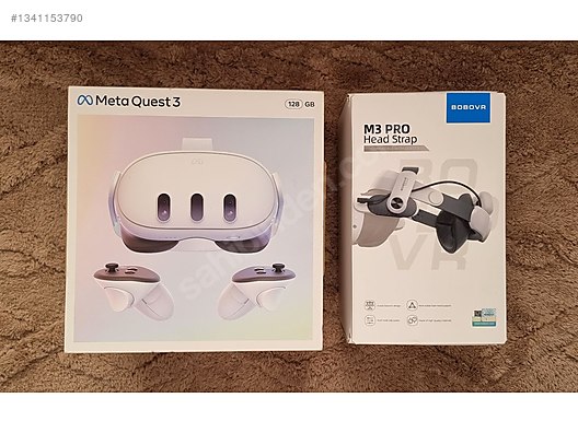 Meta Quest 3 Sıfır Ayarında + BOBOVR M3 Pro Bataryalı Başlık