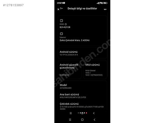 İkinci El ve Sıfır Alışveriş / Cep Telefonu & Aksesuar / Cep Telefonu / Xiaomi / Redmi Note 13