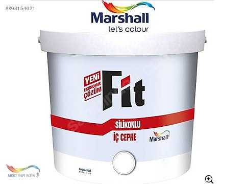 marshall fit silikonlu boya 10 kg ic cephe boyasi ve yapi malzemeleri sahibinden com da 893154621