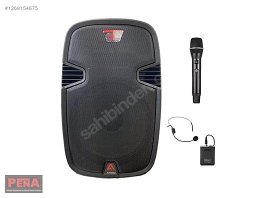 K.MEİSTER KP15 15'' 800W EL TELSİZ MİKROFON TAŞINABİLİR HOPARLÖR