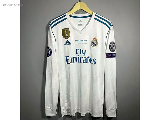 Real Madrid 2018 Final Kiev Ronaldo 7 Uzun Kollu Forma on