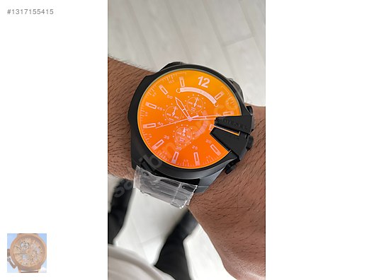 Diesel / Diesel DZ4318 Mega Chief Black PVD 51mm Erkek Kol Saati
