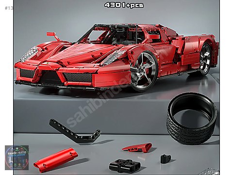 KBox markasına ait 1:8 ölçekli bir Ferrari Enzo lego tipi on