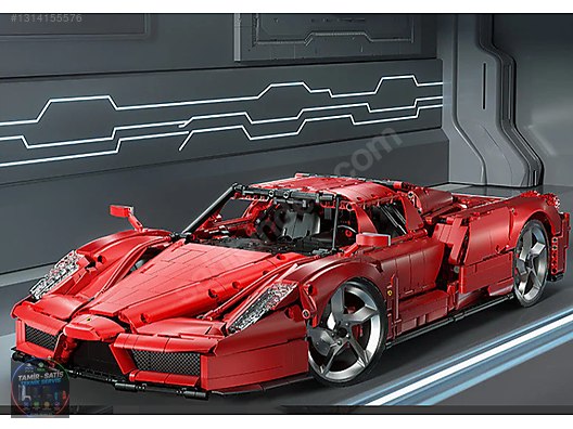 KBox markasına ait 1:8 ölçekli bir Ferrari Enzo lego tipi on