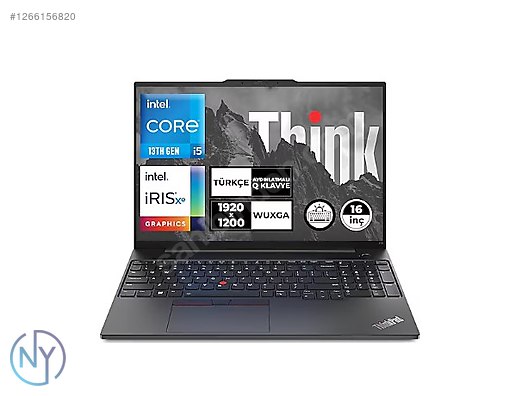 Lenovo ThinkPad E16 i7-1335U 16GB 512GB SSD 16 WUXGA - İlan ve