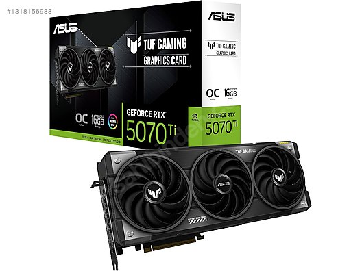 【GPU】ASUS TUF RTX 5070 Ti 16G【中古】 ASUS TUF Gaming GeForce RTX 5070 Ti OC 16GB GDDR7 256 Bit GPU