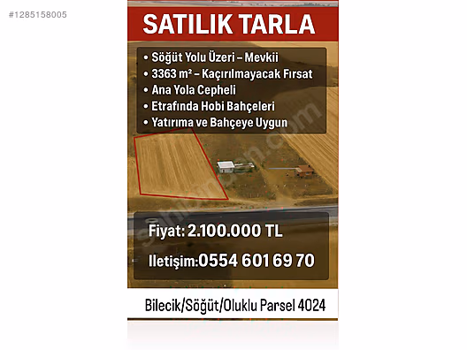 YURTSEVER EMLAK'TAN SATILIK HOBİ BAHÇESİ !!! #1285158005